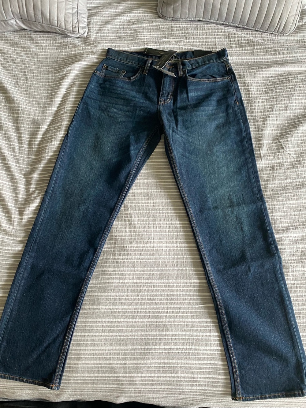 Men's Dark Blue Straight-Leg Banana Republic Jeans